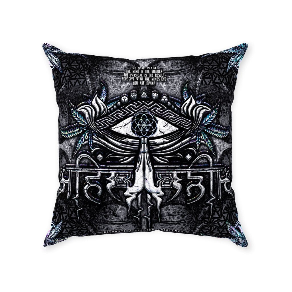 WAREHOUSE SCORE • AHIMSA V3 • Double-Sided • Suede Throw Pillow With Zipper Suede 20x20 inch