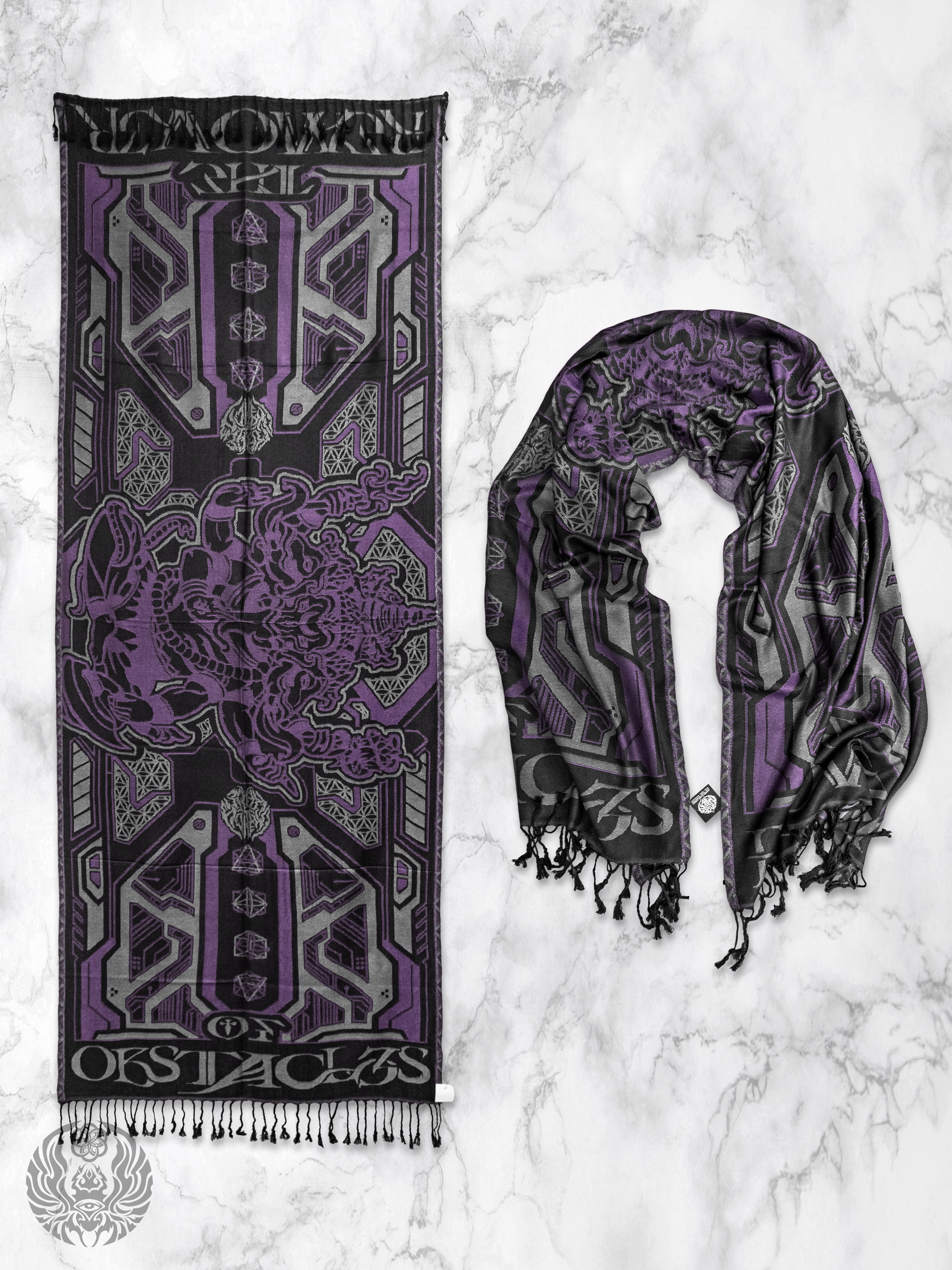 REMOVER OF OBSTACLES ✦ VIOLET SHAKTI ✦ Festival Shawl Shawls 