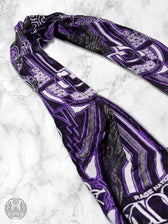 DIVINE GUIDANCE ✦ VELVET VIOLET ✦ Reversible Festival Shawl Shawl 