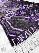 DIVINE GUIDANCE ✦ VELVET VIOLET ✦ Reversible Festival Shawl Shawl 