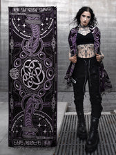 NEW DROP ✦ THE RAVE ✦ Black/Purple Double-Layered Shawl Shawls 