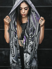 GOLDEN TEACHERS V1 • ROYAL PURPLE • Festival Shawl/Scarf Shawl 