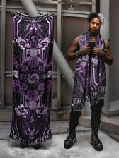 DIVINE GUIDANCE ✦ VELVET VIOLET ✦ Reversible Festival Shawl Shawl 