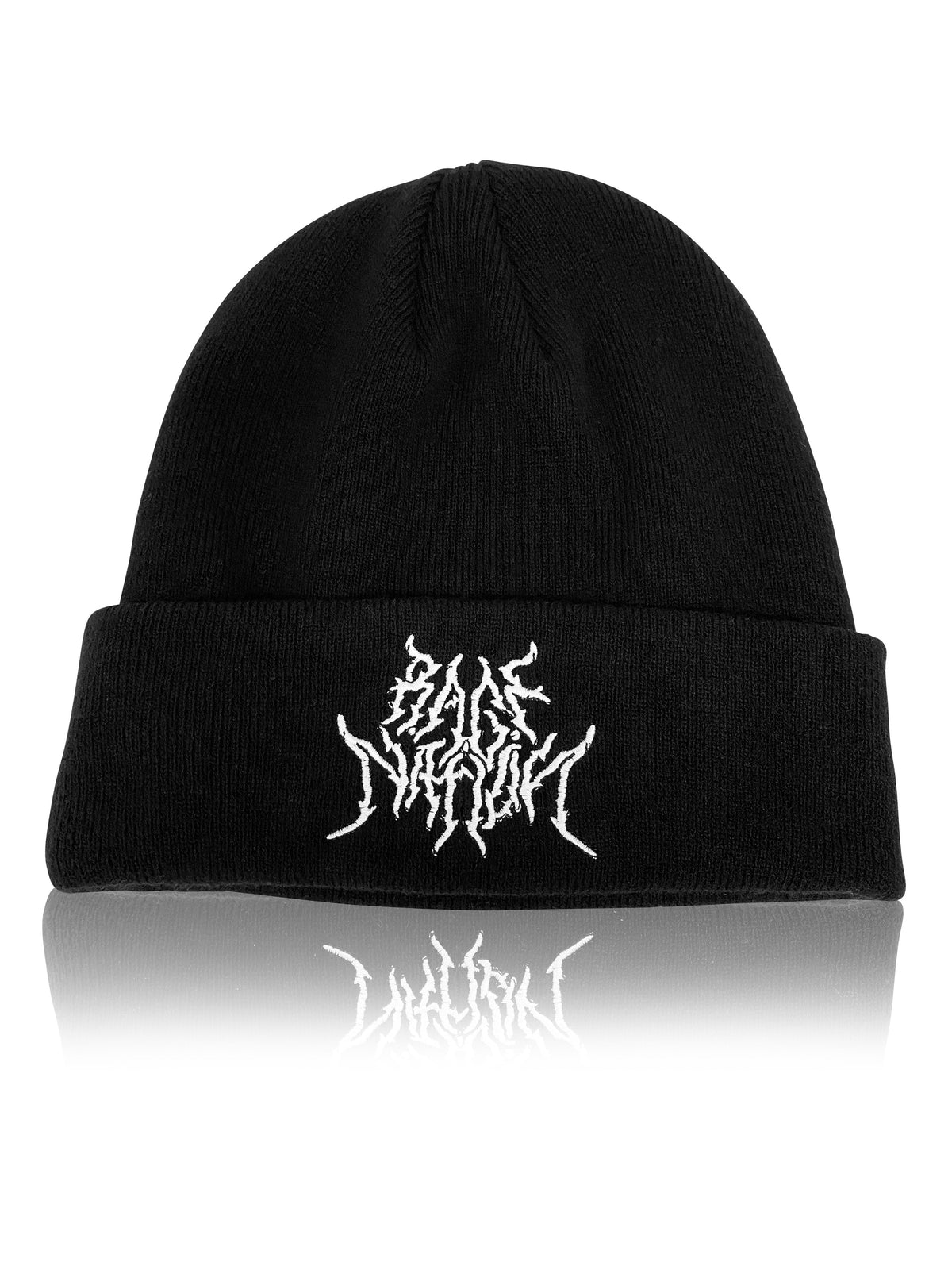 END THE HATE V1 • Metal Logo Knit Beanie Beanie 