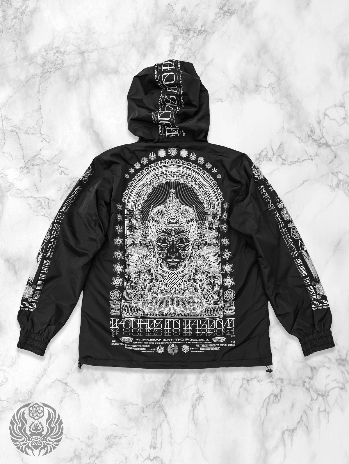 NEW RELEASE ✦ WOUNDS TO WISDOM ✦ Waterproof Zip-up Windbreaker Windbreaker 