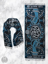 THE RAVE ✦ Electric Blue ✦ Double-Layered Shawl Shawls 