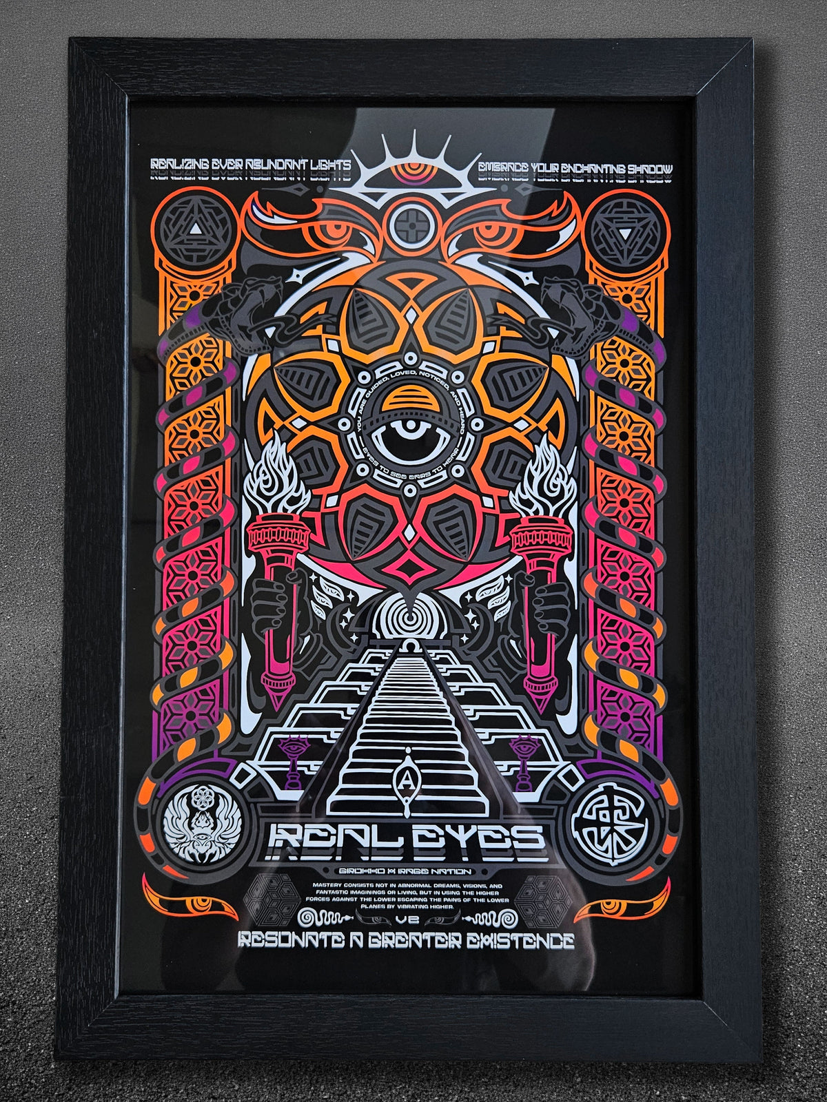 REAL EYES V2 ✦ LE 50 ✦ SIGNED PRINT by GROKKO Print 