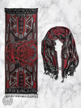 REMOVER OF OBSTACLES ✦ TEMPLE RED ✦ Festival Shawl Shawls 