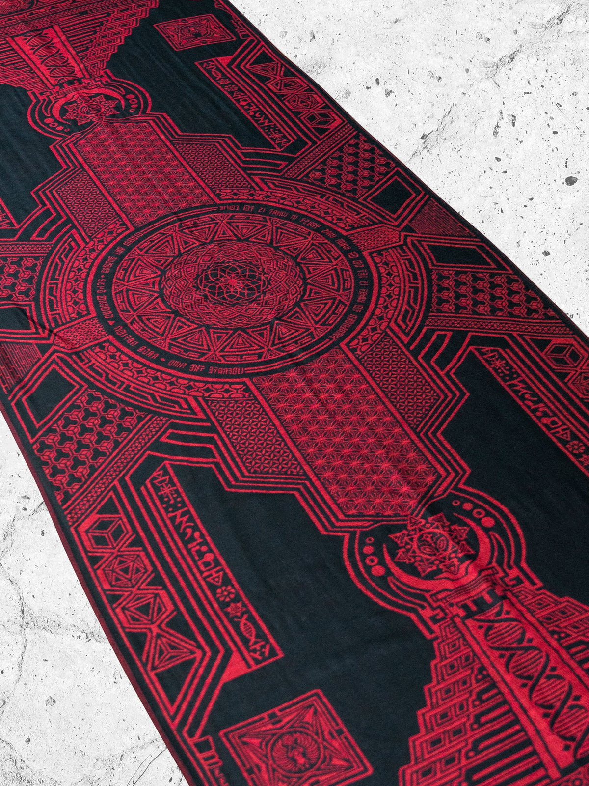 RESTOCKED ✦ TRANSCENDENCE • CRIMSON • GROKKO • Reversible Festival Shawl/Scarf Shawls 