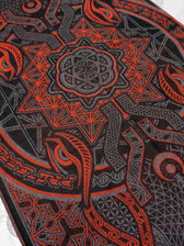 COMING SOON • PROTECTED BY INTENT • RED FESTIVAL SHAWL Shawls 