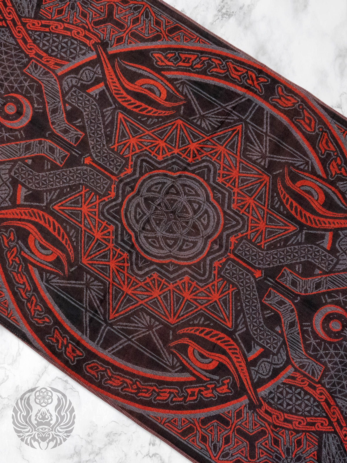 COMING SOON • PROTECTED BY INTENT • RED FESTIVAL SHAWL Shawls 