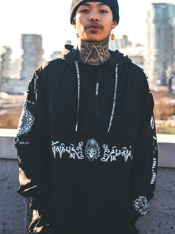 MANTRA V1 • All-Season Hooded Pullover Windbreaker Jacket 