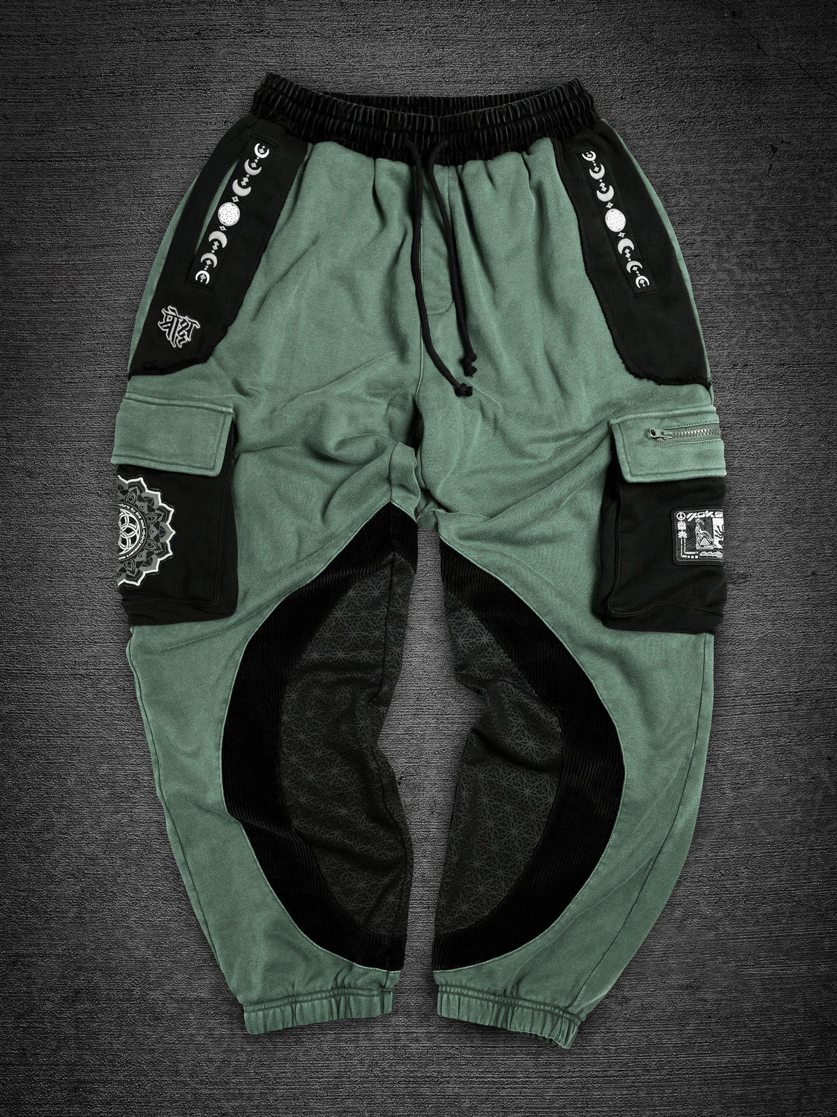 MOKSHA मोक्ष ✦ SAGE GREEN ✦ Corduroy Flow Joggers Joggers 