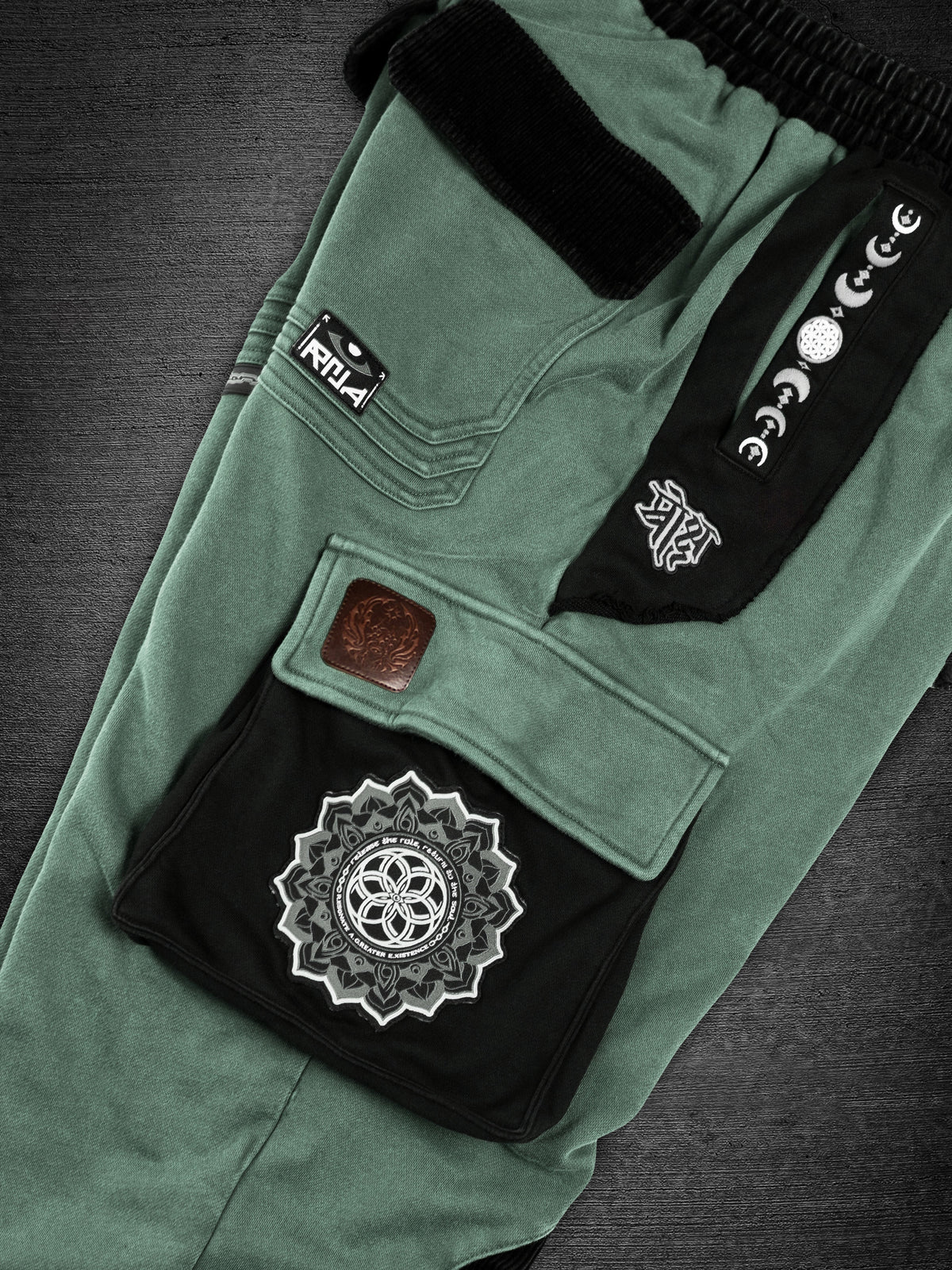MOKSHA मोक्ष ✦ SAGE GREEN ✦ Corduroy Flow Joggers Joggers 