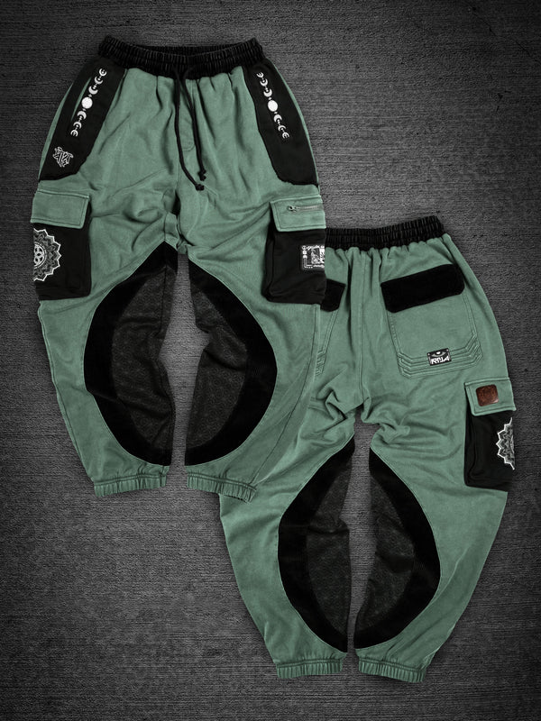 MOKSHA मोक्ष ✦ SAGE GREEN ✦ Corduroy Flow Joggers Joggers 