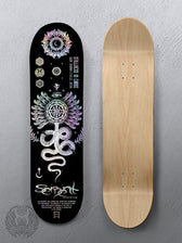 8.5" • SERPENT INVOCATION • Holographic Skateboard Deck V2 Skateboard 
