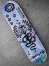 8.25" • SERPENT INVOCATION • Holographic Skateboard Deck Skateboard 