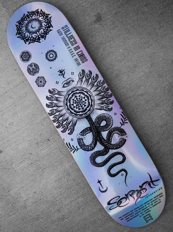 8.25" • SERPENT INVOCATION • Holographic Skateboard Deck Skateboard 