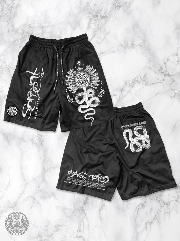COMING SOON ✦ SERPENT INVOCATION ✦ Reversible Activewear Shorts Coming Soon 