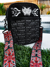 NEW RELEASE • PROTECTED BY INTENT • Double-Sided • Reflective Print • SHOULDER BAG Shoulder Bag 