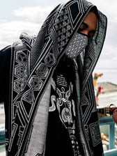 RESTOCKED ✦ TRANSCENDENCE • SILVER • GROKKO • Reversible Festival Shawl/Scarf Shawls 