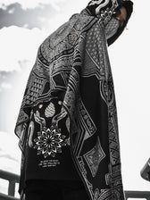 RESTOCKED ✦ TRANSCENDENCE • SILVER • GROKKO • Reversible Festival Shawl/Scarf Shawls 