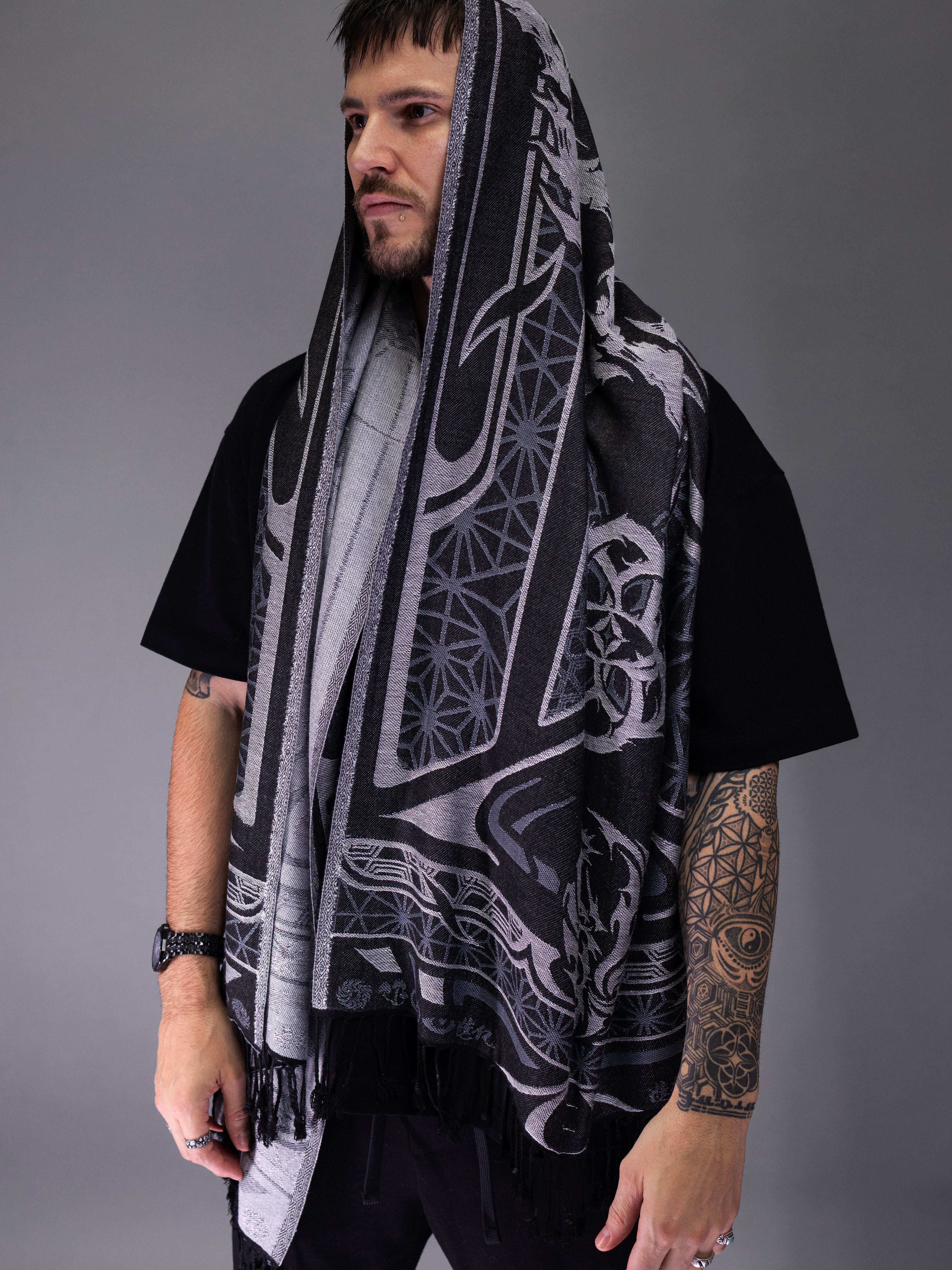 SEEDS OF LIGHT ✦ Inverted Festival Shawl Shawls 