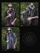 SEEDS OF LIGHT ✦ LIGHT + SHADOW ✦ Crimson + Inverted + GOB Dark Grey ✦ Festival Shawls Bundle 