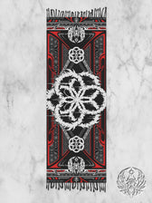 PRE-ORDER ✦ SEEDS OF LIGHT ✦ RED/WHITE ✦ Shawl / Pashmina Shawls 