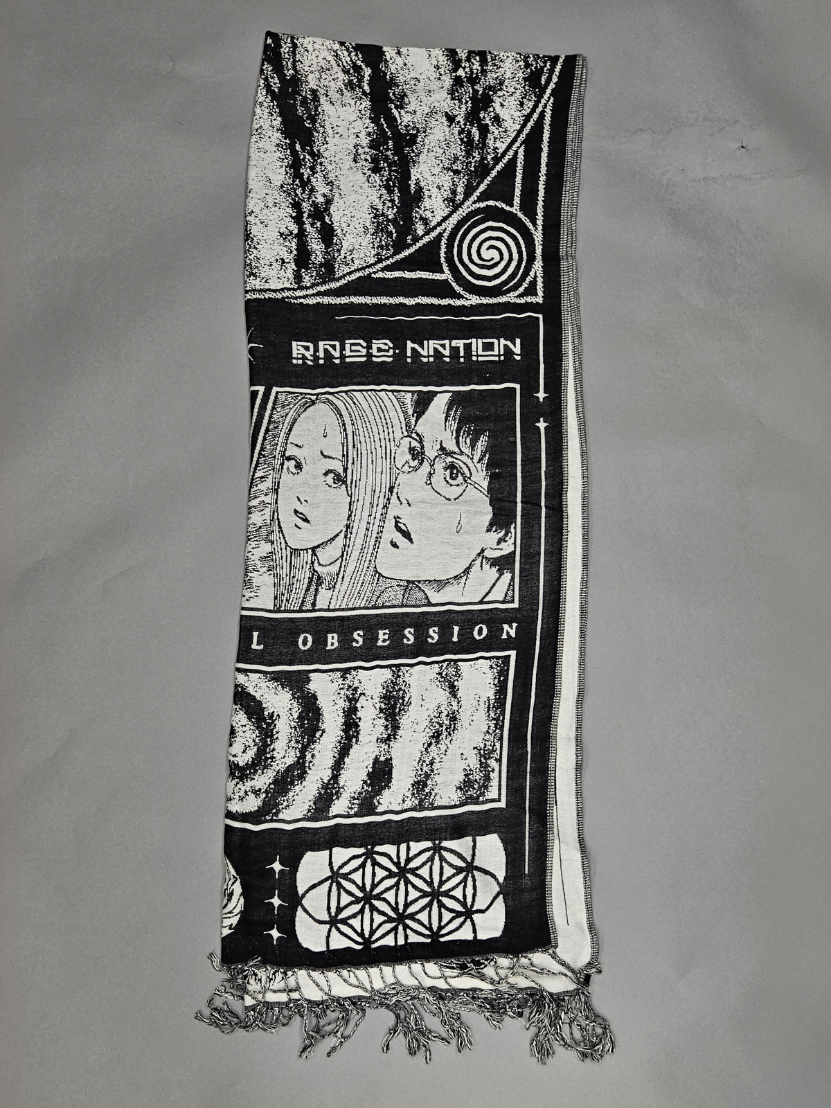 Spiral Obsession White Shawl ✦ :: WAREHOUSE LIQUIDATION 