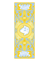 STAR MONSTER ✦ ARTIST COLLAB ✦ Blue/Yellow Festival Pashmina Shawls 