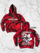 COEXIST V1 • RED SWIRL • SVBDVN×RNA • Heavyweight Tie-Dye Hoodie Hoodie 