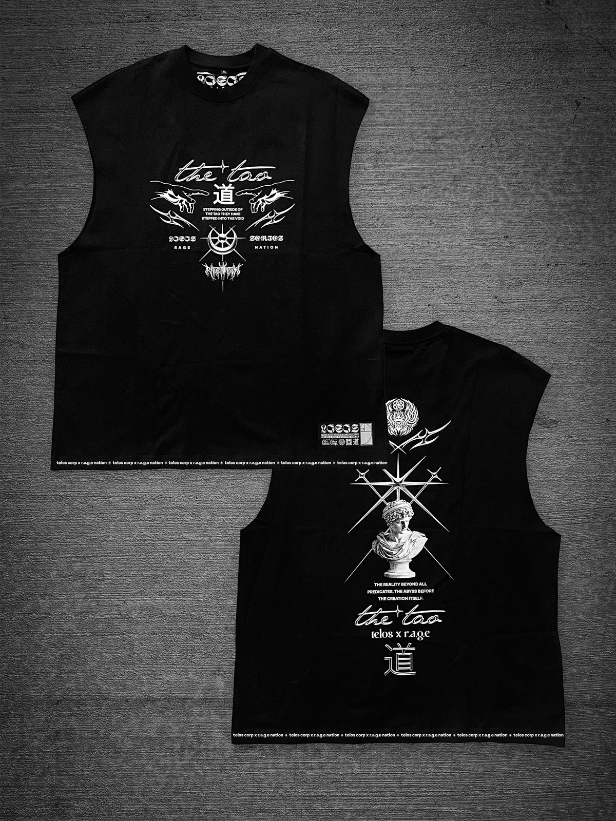 COMING SOON ✦ The Tao ✦ Oversized Cut-Off Tank Top T-Shirt 