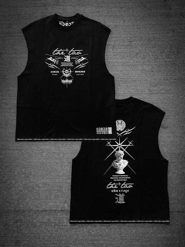 COMING SOON ✦ The Tao ✦ Oversized Cut-Off Tank Top T-Shirt 