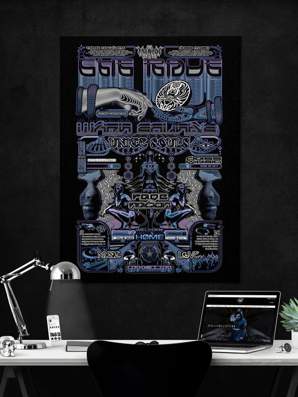 THE RAVE 001 ✦ RAGE NATION ✦ 111 Limited Edition Canvas Canvas 