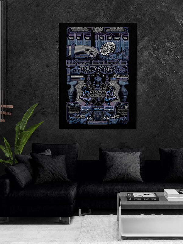 THE RAVE 001 ✦ RAGE NATION ✦ 111 Limited Edition Canvas Canvas 