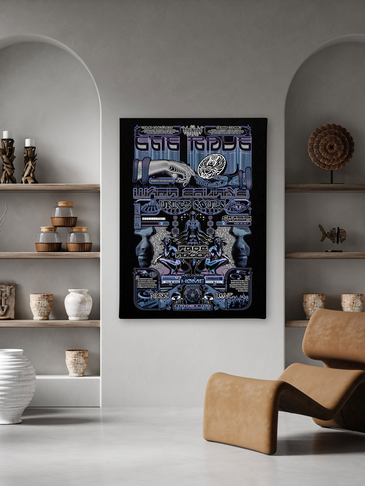 THE RAVE 001 ✦ RAGE NATION ✦ 111 Limited Edition Canvas Canvas 