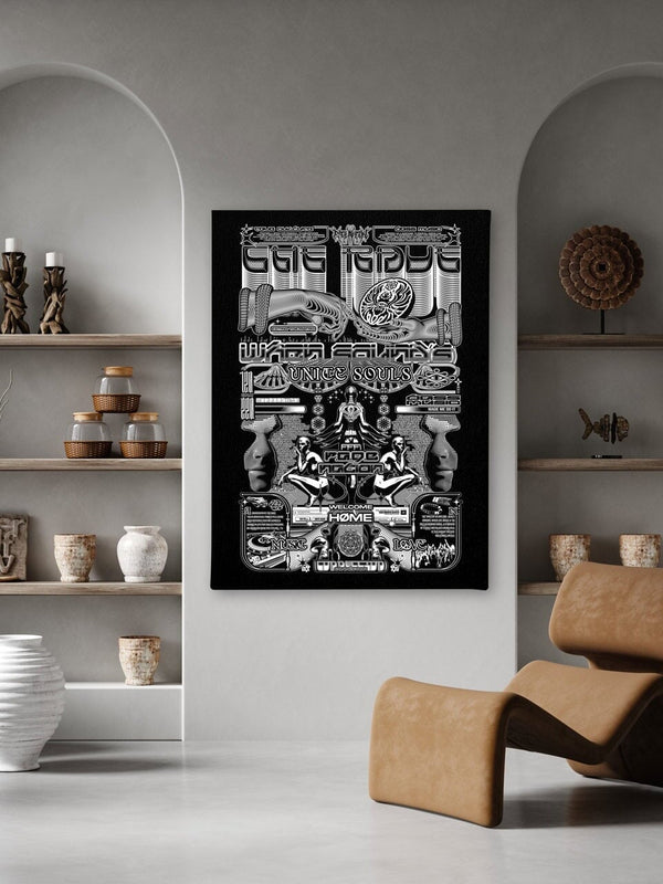 THE RAVE 001 ✦ RAGE NATION ✦ 111 Limited Edition Canvas Canvas 