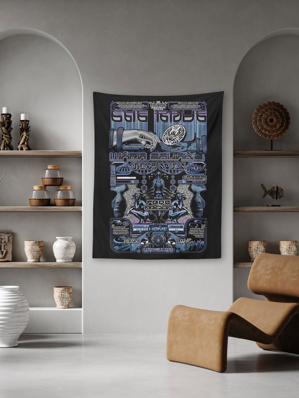 THE RAVE 001 ✦ RAGE NATION ✦ 111 Limited Edition Tapestry Tapestry 