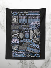 THE RAVE 002 ✦ RAGE NATION ✦ 111 Limited Edition Tapestry Tapestry 