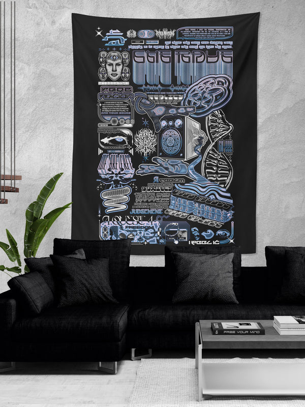 THE RAVE 002 ✦ RAGE NATION ✦ 111 Limited Edition Tapestry Tapestry 