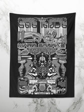 The Rave Tapestry BW 