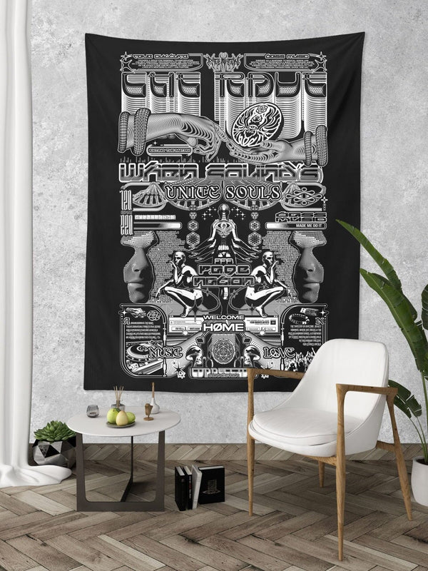 THE RAVE 001 ✦ RAGE NATION ✦ 111 Limited Edition Tapestry Tapestry 