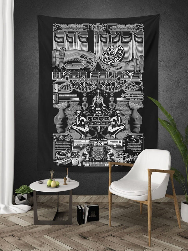 THE RAVE 001 ✦ RAGE NATION ✦ 111 Limited Edition Tapestry Tapestry 