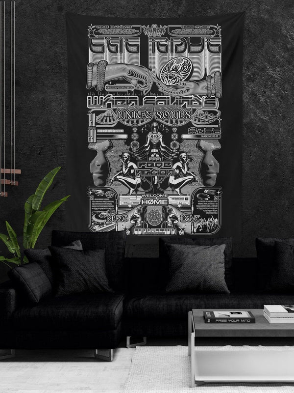 THE RAVE 001 ✦ RAGE NATION ✦ 111 Limited Edition Tapestry Tapestry 