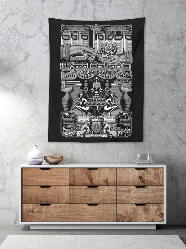 THE RAVE 001 ✦ RAGE NATION ✦ 111 Limited Edition Tapestry Tapestry 