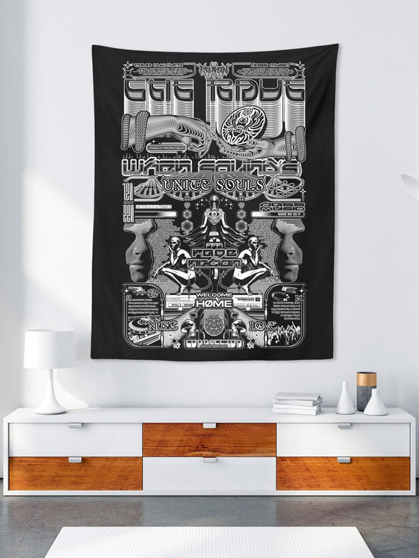 THE RAVE 001 ✦ RAGE NATION ✦ 111 Limited Edition Tapestry Tapestry 