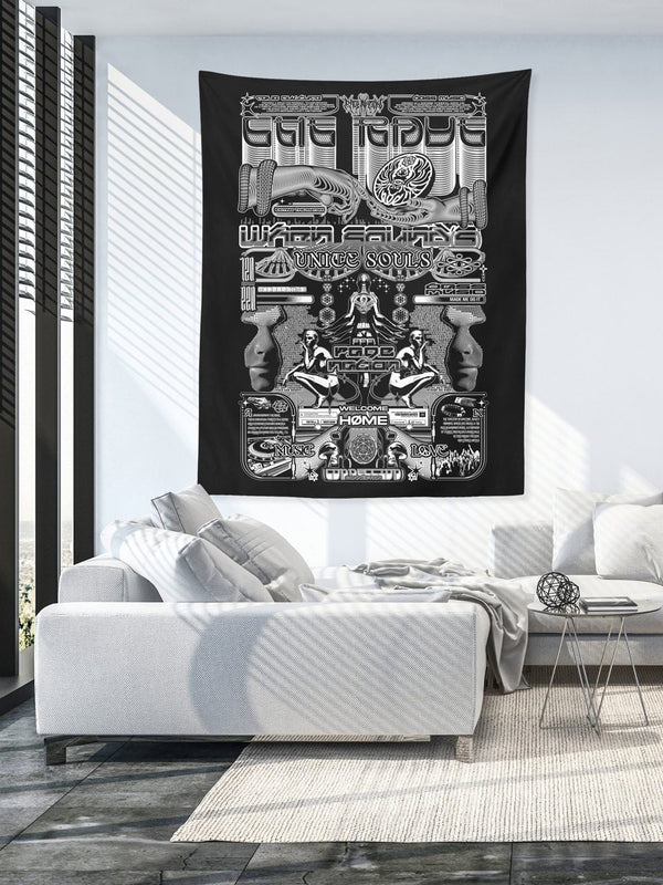 THE RAVE 001 ✦ RAGE NATION ✦ 111 Limited Edition Tapestry Tapestry 