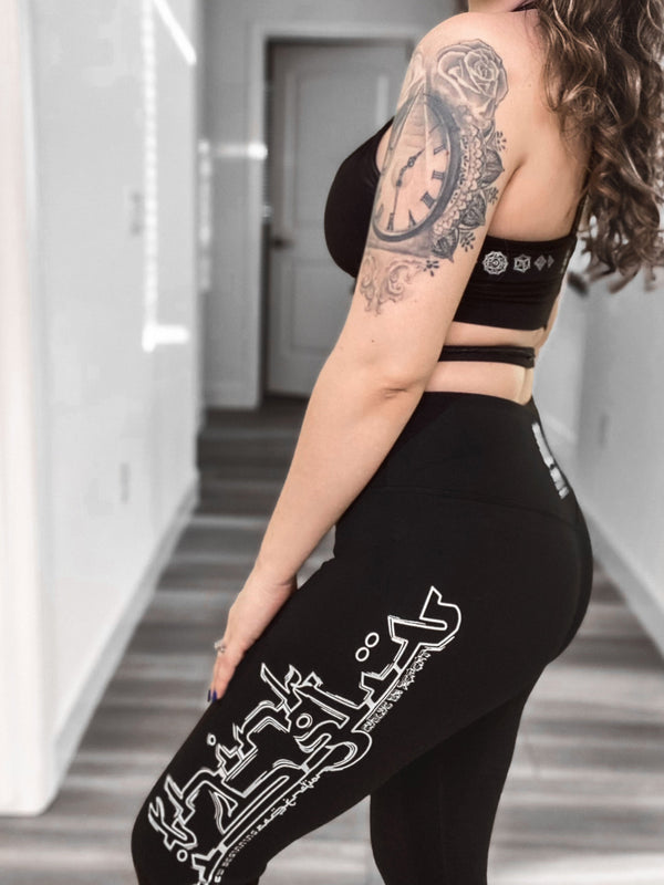 THINK WISELY • LABRADORITE EFFECT • Snakeskin Yoga Pants / Leggings Leggings 