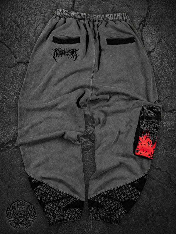 OFFICIAL TOKYO GHOUL ✦ UNRAVEL ✦ Acidwash Harem Joggers Tacticals 